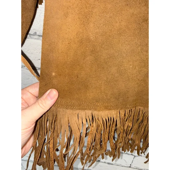 Brill Bros Timberline Milwaukee Brown Suede Fringed Jacket size 44 Large Vintage - Picture 5 of 13